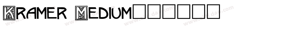 Kramer Medium字体转换